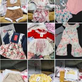 Patpat 外贸品牌混搭风格儿童服装库存可爱风精品四季款尾货批发