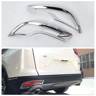 17CRV exterior modification suitable for Honda's new CRV middle net door side bar rear mirror front and rear fog lamp cover decoration (Şüşə kənarı xromları/moldingləri) - electroplating-rear-fog-lampshade2m