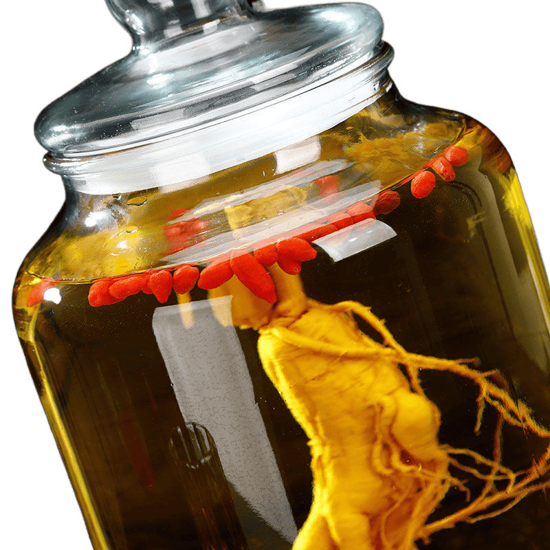 Botella de vidrio de licor de remojo cerro de licor casero sellado jarro de licor con grifo 5 jin 10 jin 20 jin jarro de licor de remojo