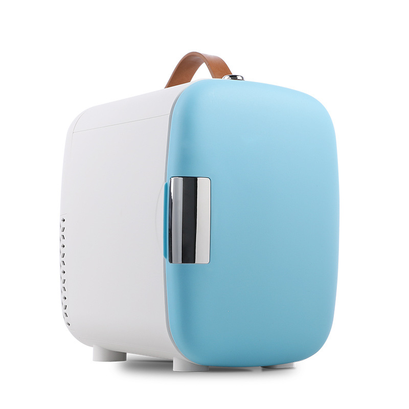 Procesamiento personalizado mini refrigerador doméstico de 4L silencioso multicolor refrigerador de automóvil doble uso de baja potencia dormitorio pequeño refrigerador