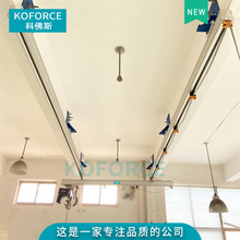 厂家供应铝合金轨道起重机悬挂式吊屋顶安装铝合金KBK轨道起重机