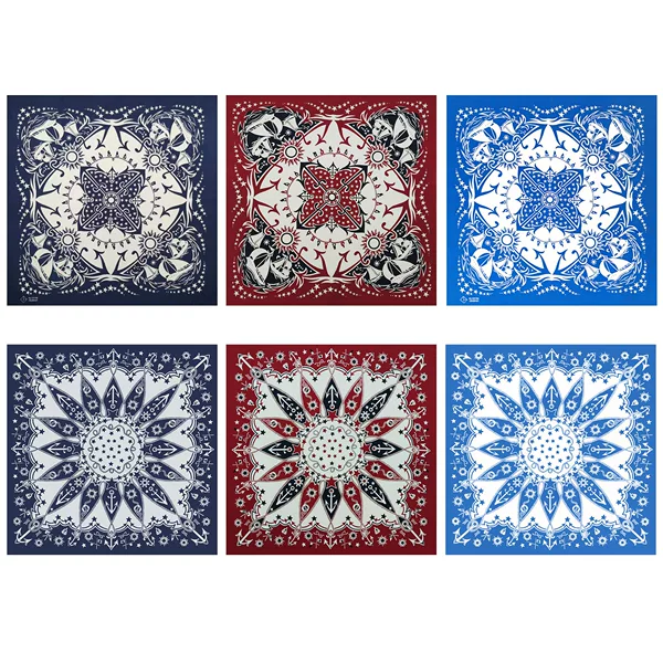 Sailboat Anchor Print Square Scarf Hip-Hop Street Dance Outdoor Sports Sailing Face Scarf Neck Scarf Summer Sailing Sailboat