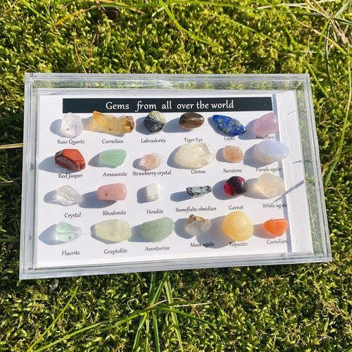 Natural Crystal Agate Gemstone Various Mineral Specimens Geological Teaching Materials