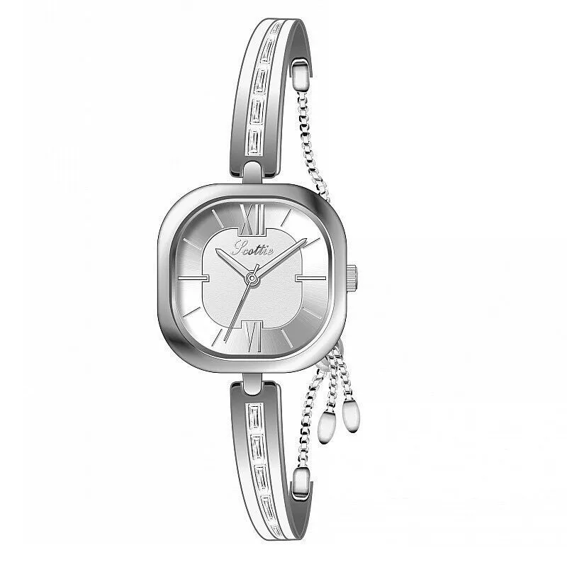 Square small sophisticated fashionable women's bracelet, women's watch, light luxury style, simple and elegant design, 2024 years