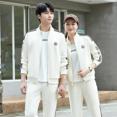 Women's Sportswear Set 2024 Spring and Autumn New Style Fashion Casual Hoodie Men's Running Couple Three-Piece Set