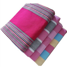 山东老粗布床单加厚纯棉床单单件100棉 棉麻床单枕套三件直销