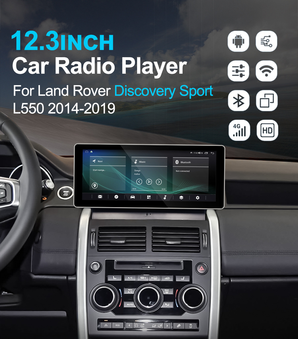 Suitable for Land Rover Discovery Sport 14-19 Car Central Control Screen Navigator All-In-One Machine Supports Carplay