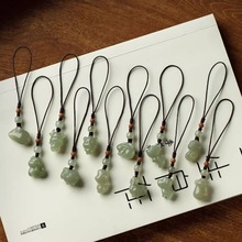 玉石链生肖小滴溜蛇年新款防丢绳十二生肖本命年属相钥匙扣