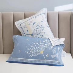 純綿ガーゼ枕カバー、柔らかく吸汗性、シングルおよびダブルの家庭用学生枕カバー、高級マットカバー、夏用ユニバーサルオールシーズン