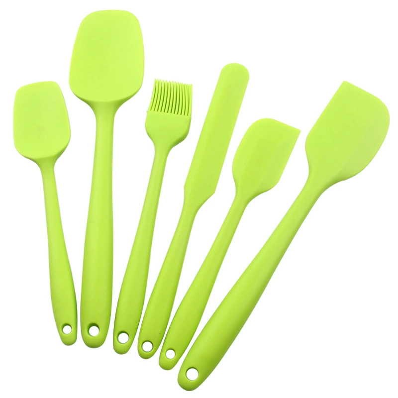 Silicone scraper, set, kitchenware, cream brush, 6 pieces, 6 pieces