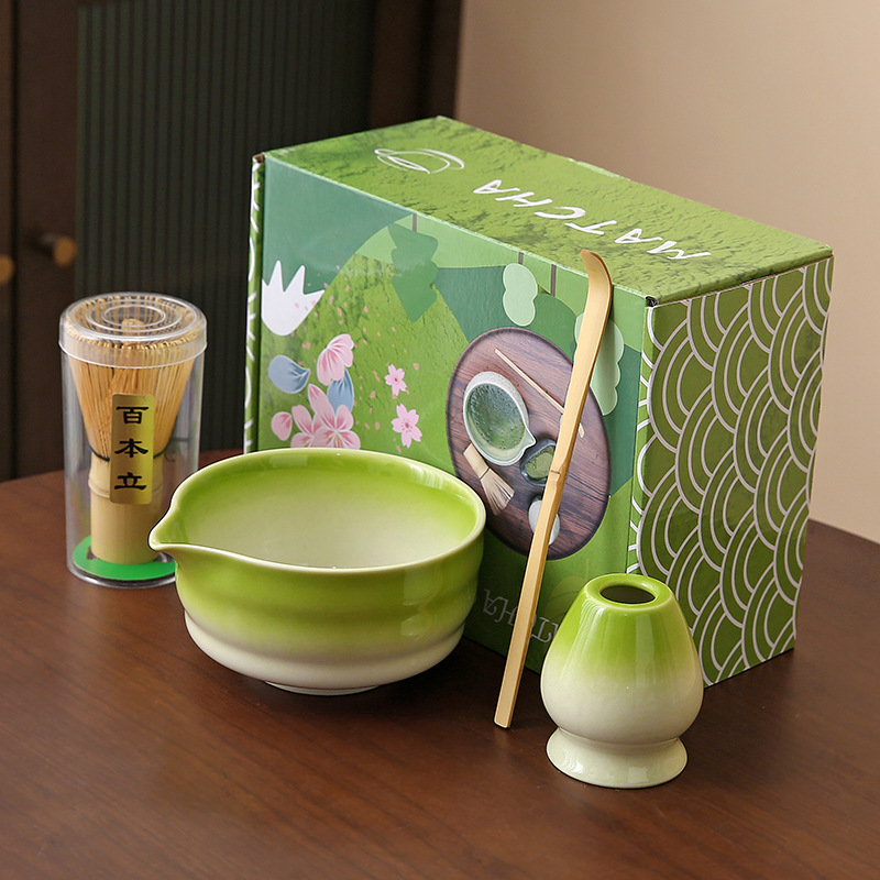 Japonés Matcha tazón Matcha túnica canción té herramientas de pedido taza de té de cerámica taza de té mezclador Matcha cepillo taza de té