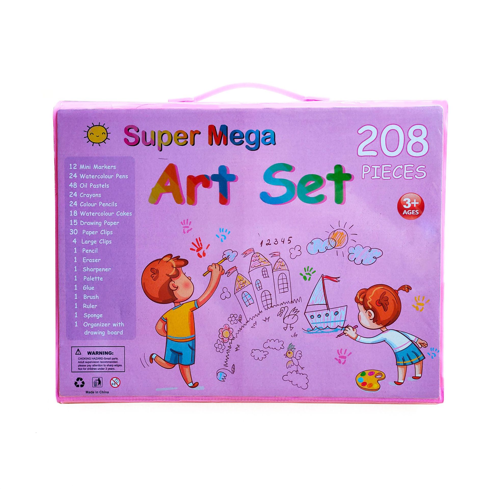 208件画笔蜡笔水彩笔绘画套装儿童小学生油画棒学习美术画画用品详情11