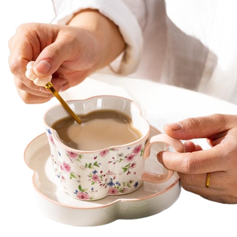Tazas de café de alta calidad, tazas de té de la tarde de alta calidad, caja de regalo, regalo de boda, regalo de mano