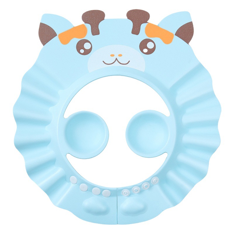 Gorro de champú para bebés, gorro de champú protector de oídos, gorro de baño ajustable e impermeable para bebés, niños y niños pequeños.