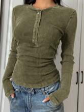Z 38958 Button slim women's T-shirts Ŧ������ŮT��