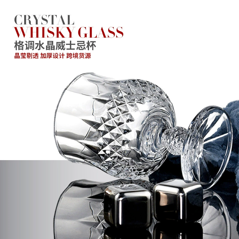 Glass wineglass for whiskey, increased thickness