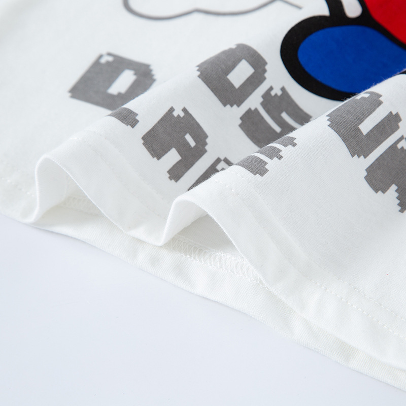 2024 nueva ropa para niños al por mayor verano estilo coreano Camiseta de manga corta para niños camisa de dibujos animados para niños suéter de moda