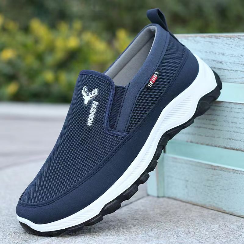 New Spring and Autumn Old Beijing Cloth Shoes Stepping Men's Shoes Soft Sole Non-slip Men's Casual Low-top Dad Shoes Factory Daifa New Spring and Autumn Old Beijing Cloth Shoes Stepping Men's Shoes Soft Sole Non-slip Men's Casual Low-top Dad Shoes Factory Daifa