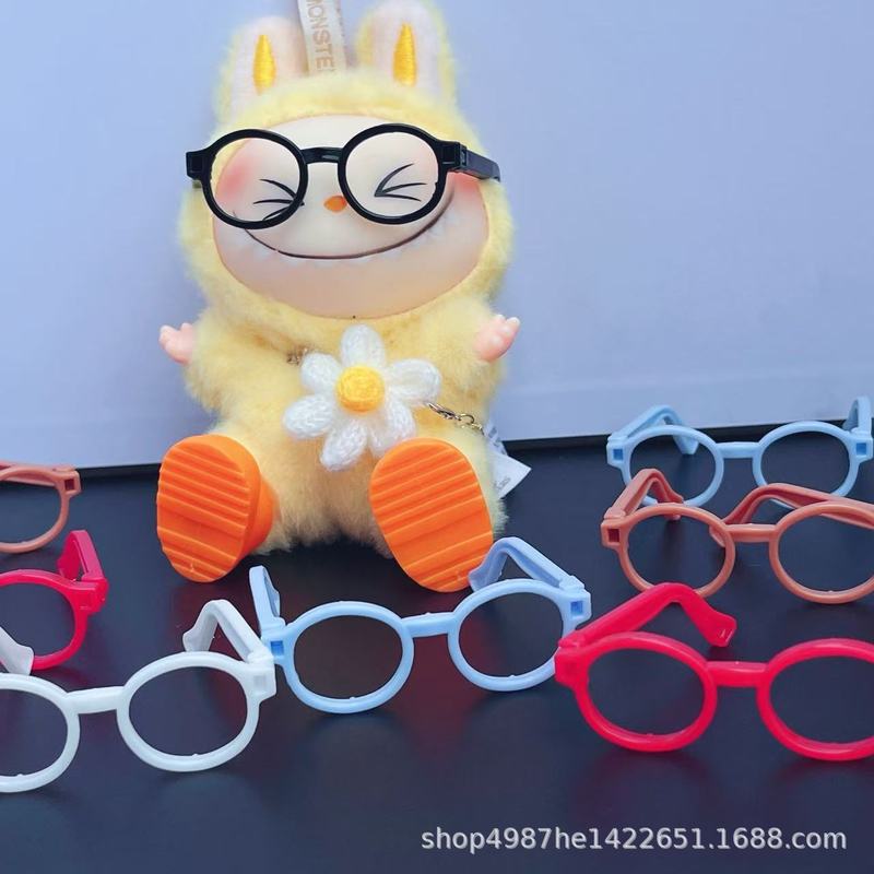 10cm20cm コットンドールラブ13cm 自虐クマ かわいい人形 ぬいぐるみ メガネ おもちゃ アクセサリー|undefined