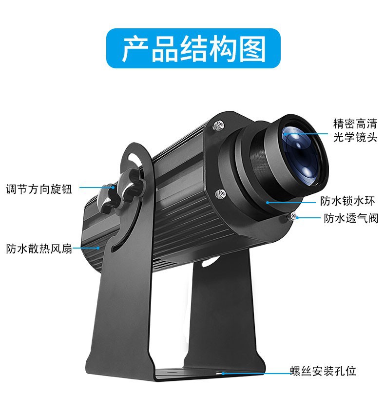 天车安全投影警示系统SL-TYD系列警示灯地面工业安全标识LOGO灯