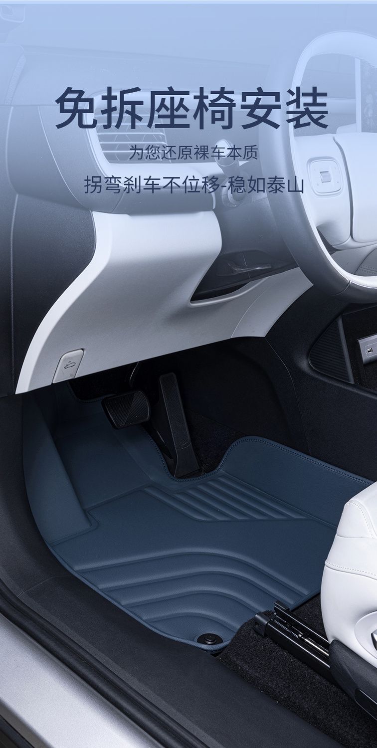 Applicable to Xiaopeng g6 Foot Pad Surrounding Xiaopeng p7/p5 Interior Accessories Cashmere Blanket Car Foot Pad