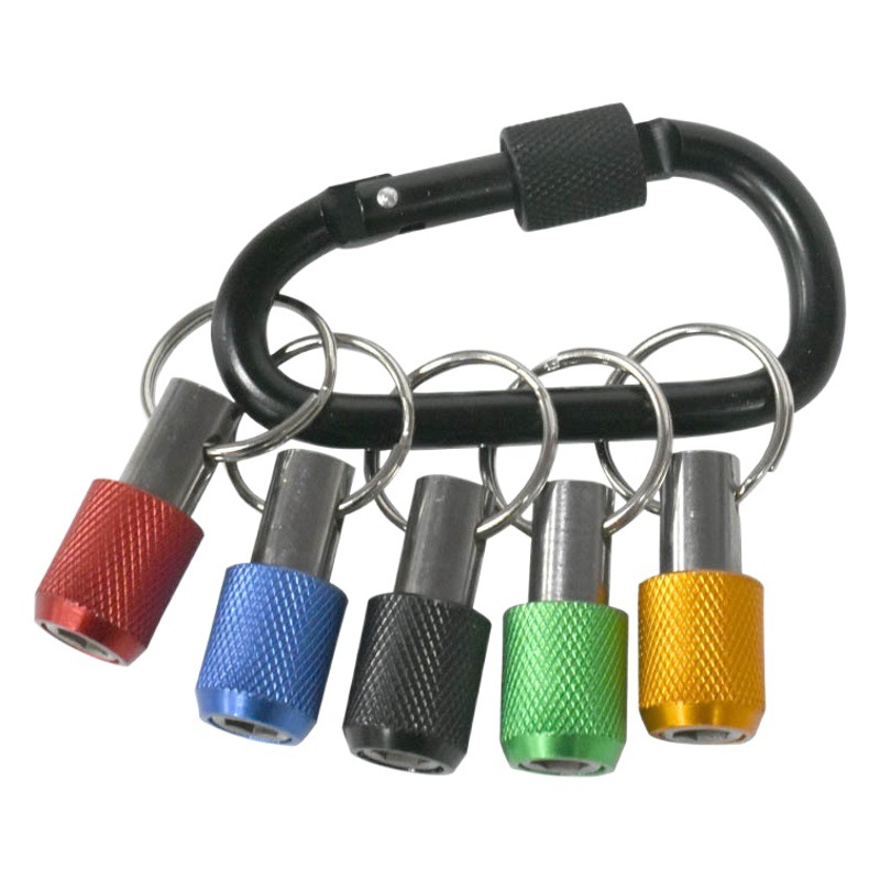 Llave de aleación de color varilla de conexión mosquetón destornillador de autobloqueo manga varilla de extensión traje hexagonal alargada varilla de conexión de cambio rápido