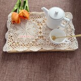 (Трансграничная торговля), крючок для вязания ручной работы, настольный коврик, прямоугольная обеденная тарелка, 25×40см