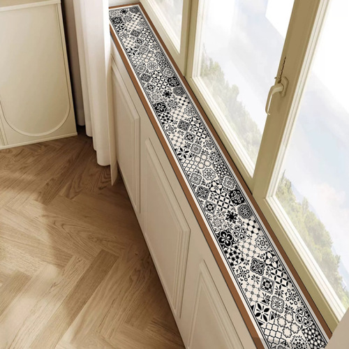 Simple window sill mat, narrow window renovation protective mat, cuttable balcony decoration mat, stain-resistant, non-slip bay window mat