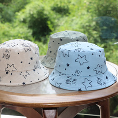 寶寶帽子夏季薄款夏天兒童遮陽帽男童嬰兒盆帽女童可愛超萌漁夫帽