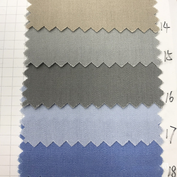 2022 teñido sólido 100gsm material uniforme ropa de trabajo ropa de tela plana