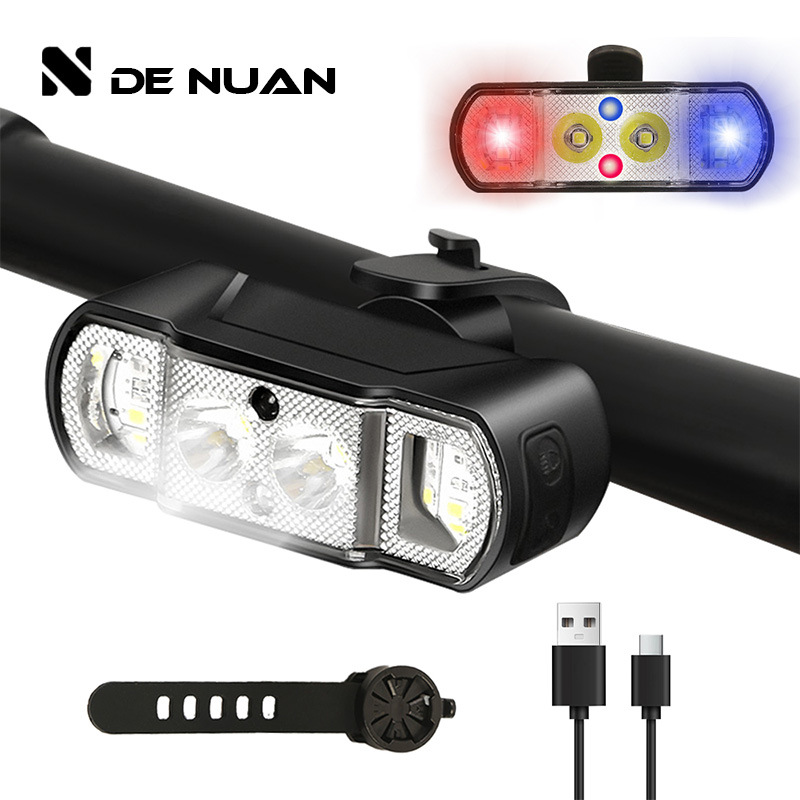 Bicycle Lights, Mountain Bike Riding Flashlights, Night Riding Headlights, Strong Lighting, Bicycle Equipment, Mountain Bike Tail Lights