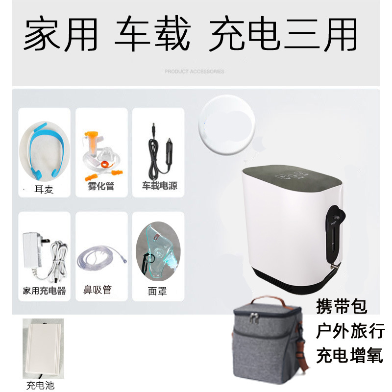 Outdoor Oxygen Bar Oxygen Generator Travel Car Small Oxygen Generator Charging Air Purifier Portable Backpack Oxygen Generator