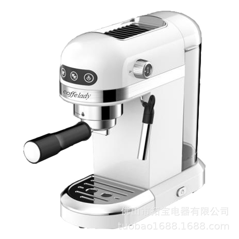 Coffelady italiano máquina de espresso automática bomba presión de espuma de leche máquina de café hogar 20bar presión