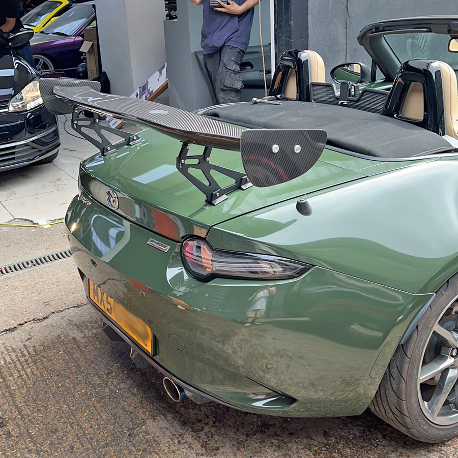 Suitable for Miata Mazda Mx5 Nd Carbon Fiber Modification Rc Fixed Wing Plus Rear Spoiler Gt Rear Wing