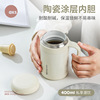 aks不锈钢马克杯带盖女水杯带手柄咖啡保温杯子办公室茶杯316便携