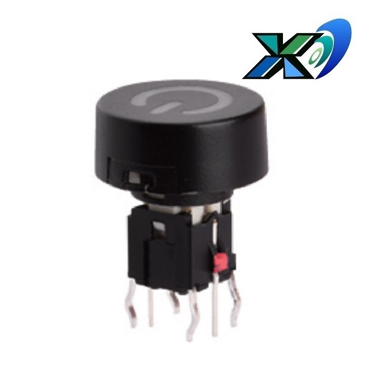 批发轻触带灯开关直插   供应按钮开关带灯   插件式按键带灯开关