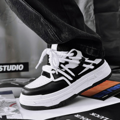 2023 new men's shoes collection low-top Hong Kong style thick-soled bread shoes canvas shoes star style beggar shoes