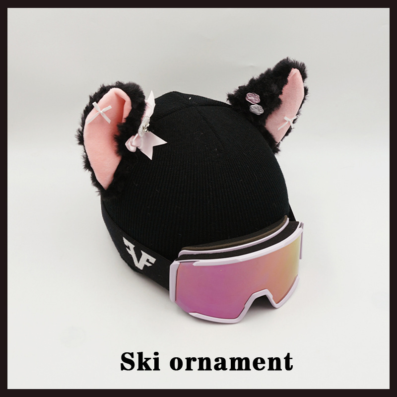 Gliding Decorative Helmet Cover Motorcycle Helmet Accessories 3D Big Ear