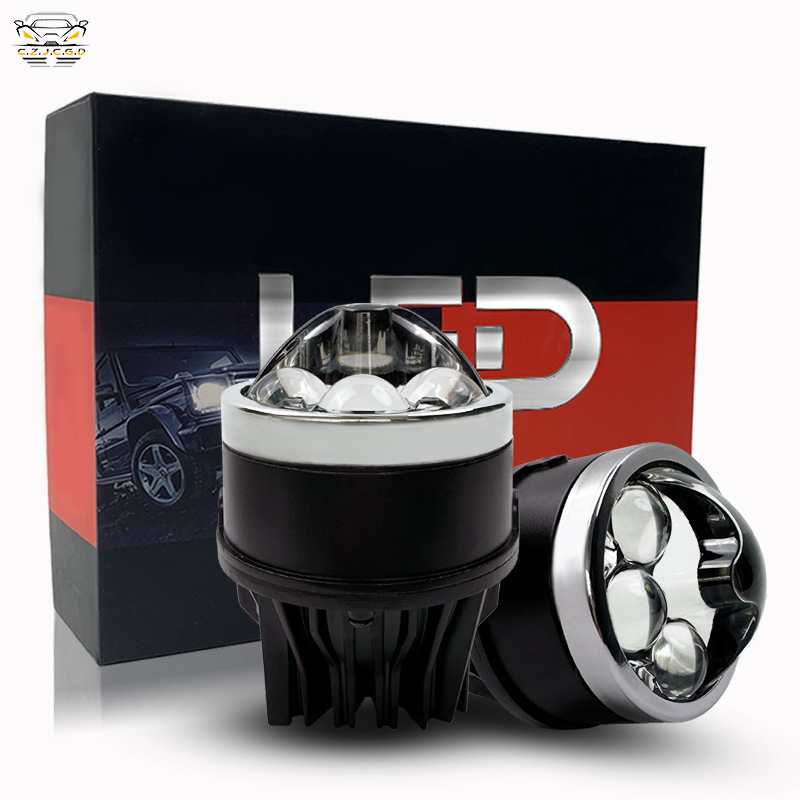3 pulgadas LED tres accesorios de lámpara de niebla directa 130W lente láser lente de doble luz de automóvil impermeable iluminación compatible