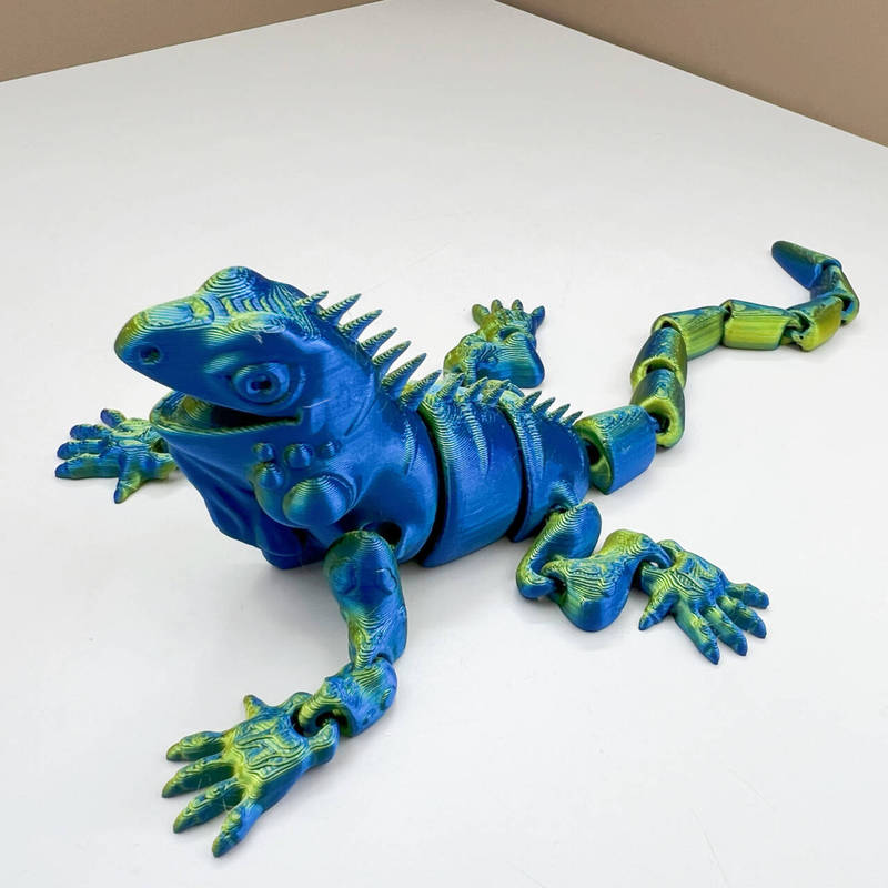 跨境3D打印仿真蜥蜴动物模型手办多关节工艺品摆件创意模型礼物|undefined