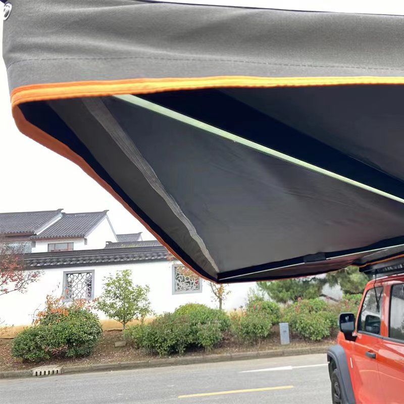 270 degree fan-shaped outdoor car side tent side tent canopy car awning roof side tent canopy