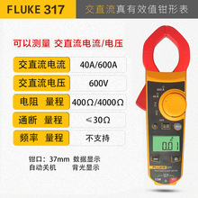 福禄克钳形万用表Fluke302+ 303 312 317 319 381数字钳形电流表