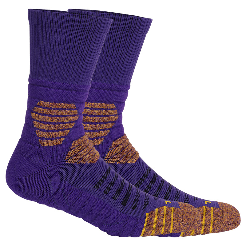 Calcetines de baloncesto Elite para hombre de Mingjun Training, parte inferior de toalla gruesa, calcetines deportivos antideslizantes, prácticos calcetines de baloncesto Elite hasta la pantorrilla.