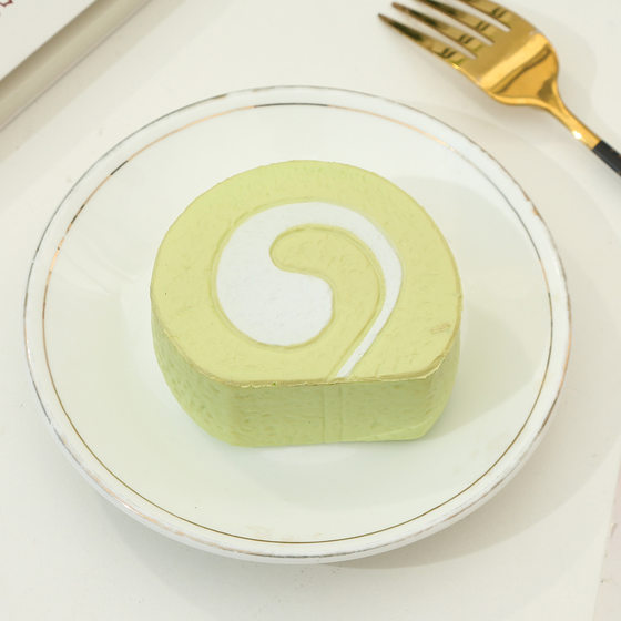 Simulation Brioche Food Play Show Decompression Vent Pinch Music Slow Rebound Cake Decompression Toy Photography Props