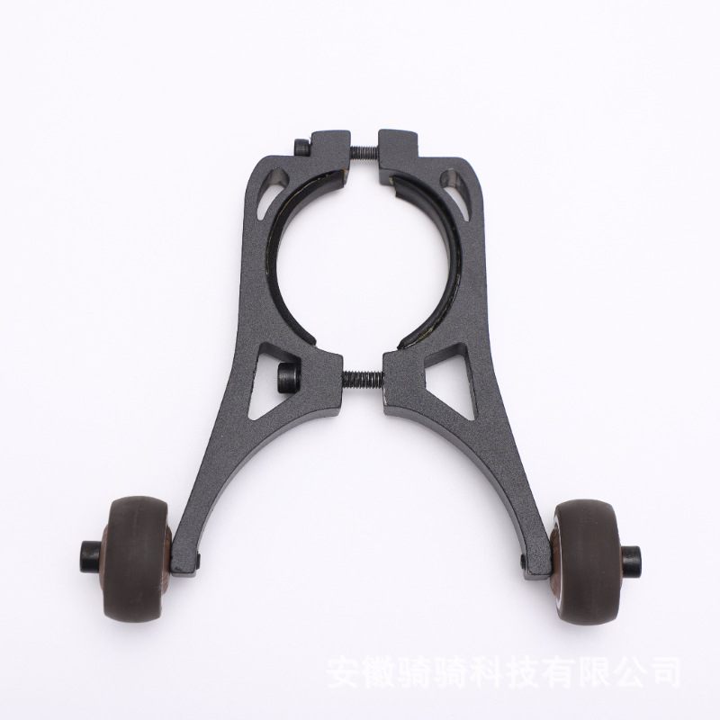 Adecuado para xiaomi/No.9 serie F scooter rueda auxiliar soporte plegable almacenamiento invertido soporte push y Pull