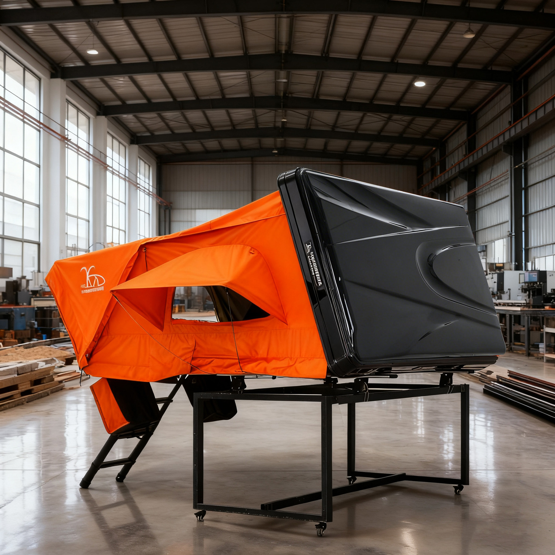 Carpa de techo de carcasa dura SUV hidráulica plegable especial al aire libre camping doble tienda de techo suministro directo de fábrica