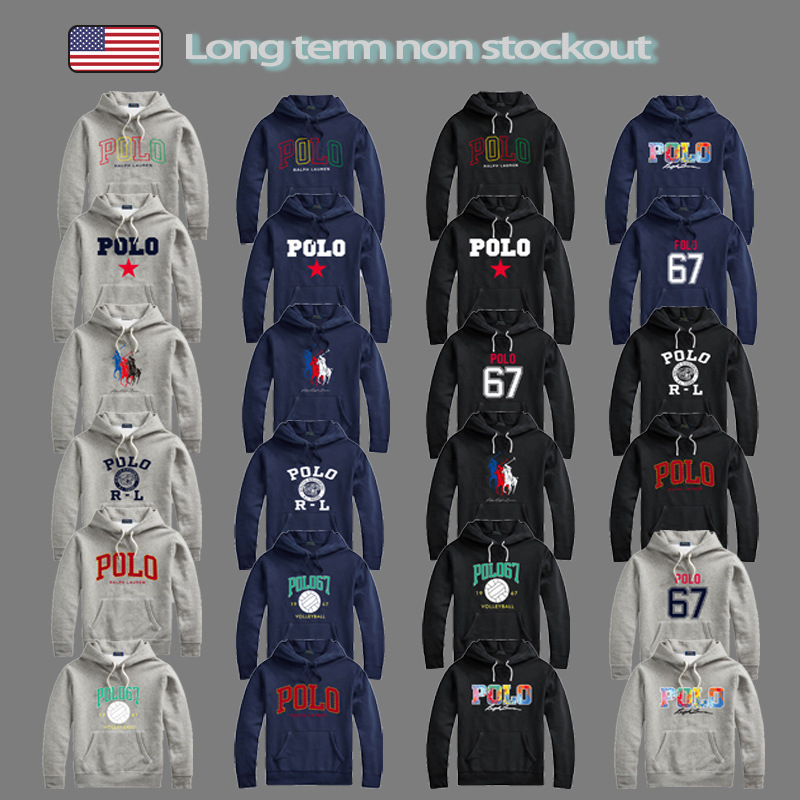 Spring 2024 Polo Bear Hooded Ralph Lauren Bear Sweatshirt Men's Winter Pullover Hooded Fleece Outerwear Spring 2024 Polo Bear Hooded Ralph Lauren Bear Sweatshirt Men's Winter Pullover Hooded Fleece Outerwear