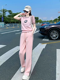 时尚休闲套装;女式卫衣;大码休闲套装