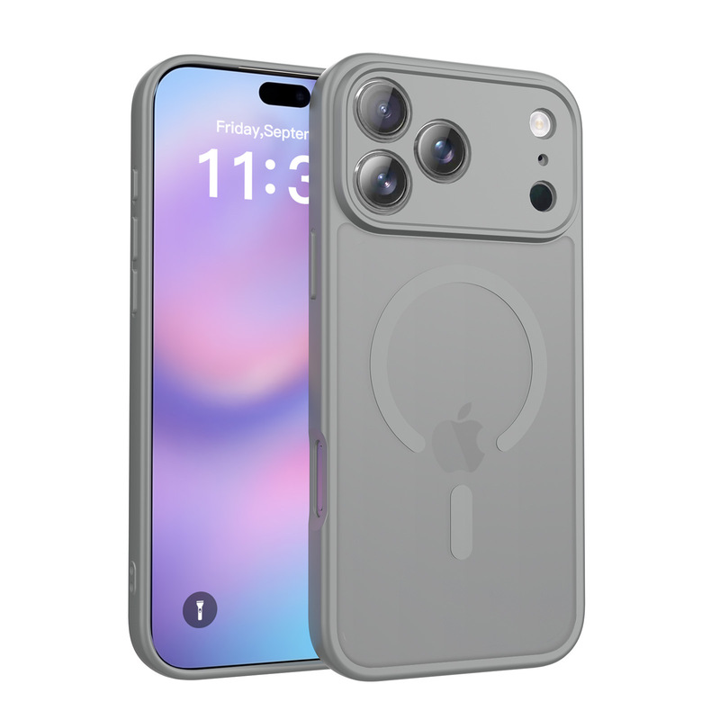 跨境适用iPhone17promax手机壳磨砂肤感苹果16全包磁吸防摔保护套|undefined