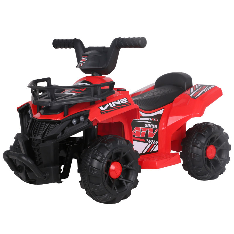 Motocicleta ATV eléctrica para niños de 2 a 6 años, coche de juguete para niños, coche todoterreno de cuatro ruedas